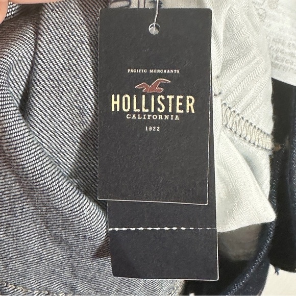 NWT Hollister midi short size 5, w27", 4" inseam, dark wash, denim - Picture 8 of 13